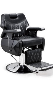 Barber Chair Model: B-9237 Diamond Stitched Fabric - WAHairSuppliers