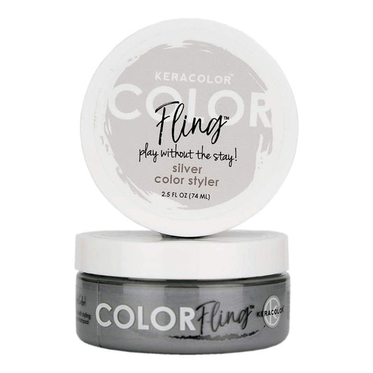 Keracolor Color Fling Silver Color Styler 74ml - WAHairSuppliers