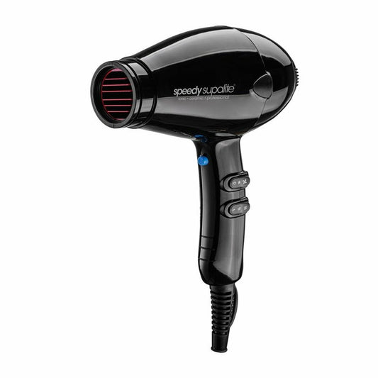 Speedy Supalite Professional Hairdryer - Black Includes Bonus Diffuser