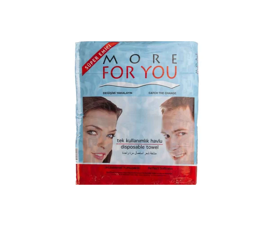 More For You Disposable Towels - 100 Pack