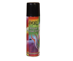 Amore Coloured Hair Spray Black 150ml