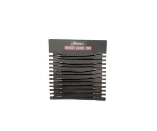 Glammar Professional Bungee Bands 12 Pack (Black)