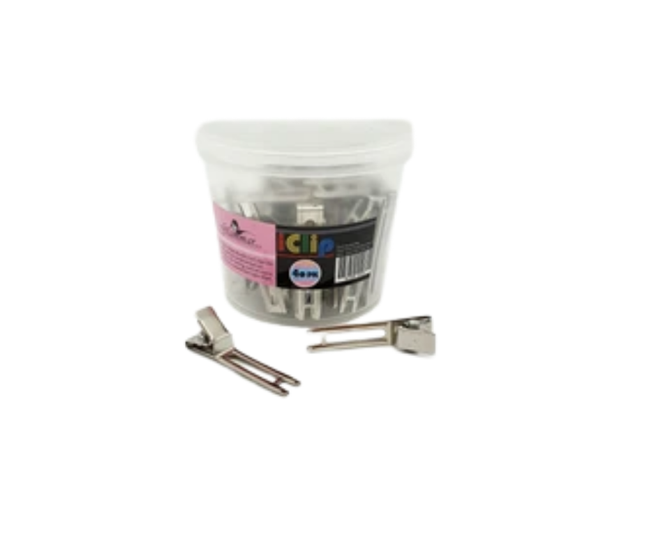 Glammar Professional iClip 40mm Double Curl Clips 40 pack