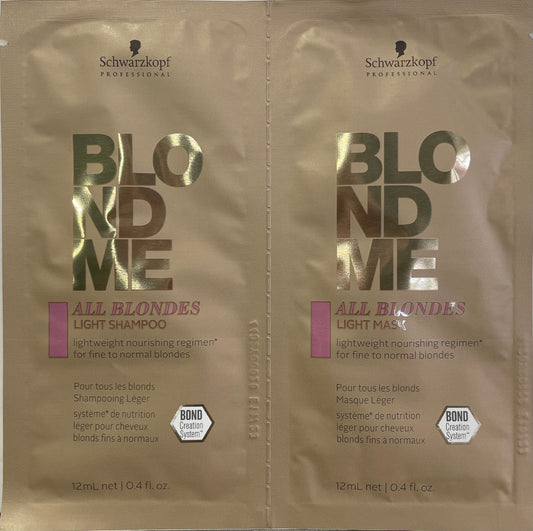 Schwarzkopf Testers Blond Me All Blondes Light Shampoo + Mask 12ml