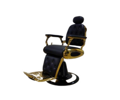 Barber Chair Model: B-9255 (Black & Gold)