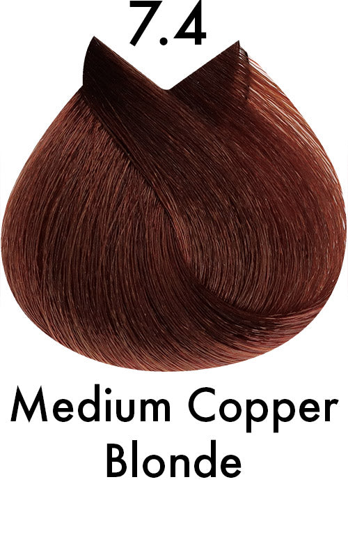 Color US Permanent Hair Colour 7.4 Medium Copper Blonde 120ml - WAHairSuppliers