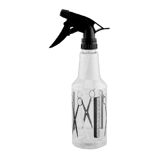WAHS Spray Bottle with Scissor Design Clear - WAHairSuppliers