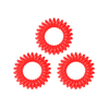 Glammar Tangle Ties Red - WAHairSuppliers