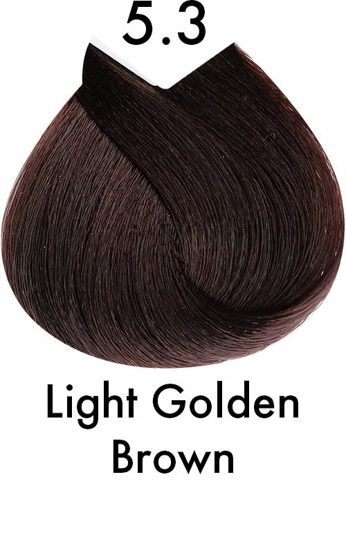 Color US Permanent Hair Colour 5.3 Light Golden Brown 120ml - WAHairSuppliers