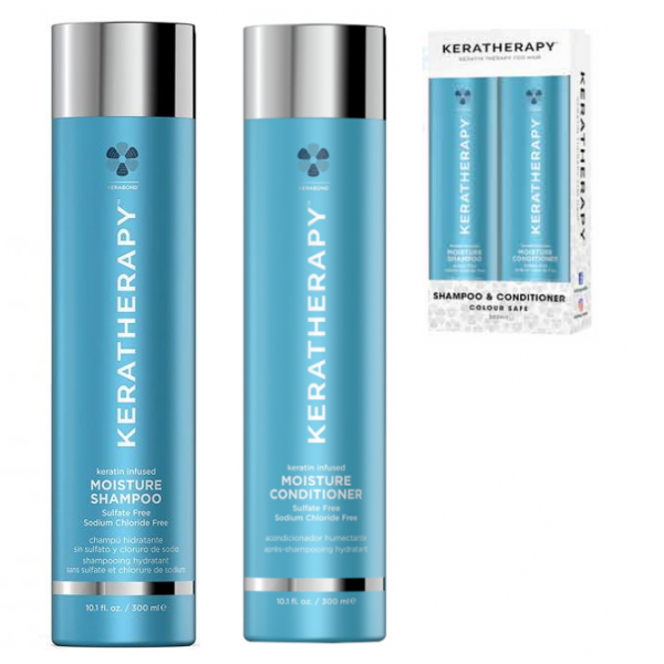 Keratherapy Keratin Infused Moisture Shampoo & Conditioner Duo 300ml - WAHairSuppliers