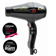 Parlux 3800 Ionic and Ceramic Hair Dryer - Black