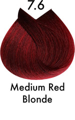 Color US Permanent Hair Colour 7.6 Medium Red Blonde 120ml