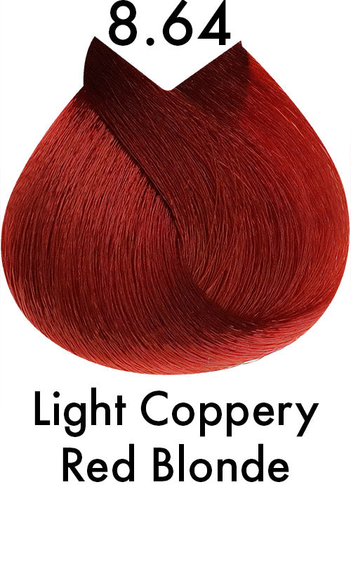 Color US Permanent Hair Colour 8.64 Light Red Coppery Blonde 120ml - WAHairSuppliers