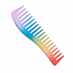 Wide Tooth Styling Comb - Rainbow